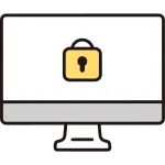 Padlock And Computer SVG Icon